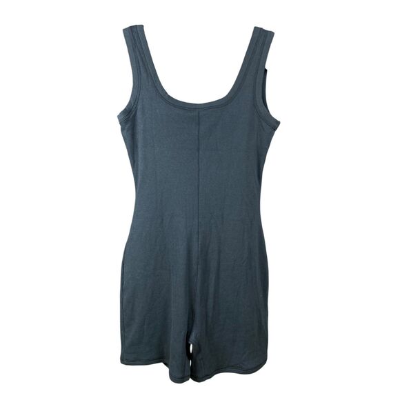 SKIMS Women’s Ribbed Sleeveless Romper Bodysuit Jumpsuit | Size L | Black | NWT - Picture 3 of 6